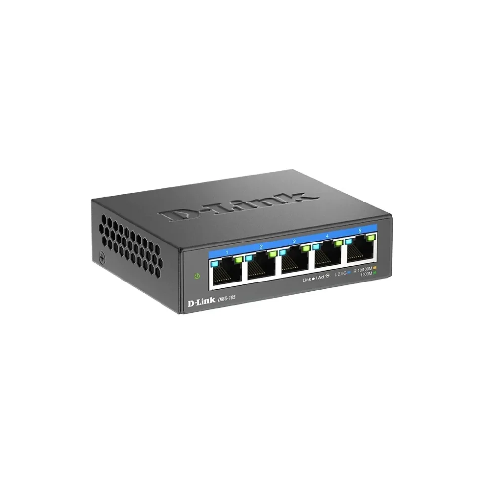 SWITCH 5X 10/100/1000/2500 UNMANAGED