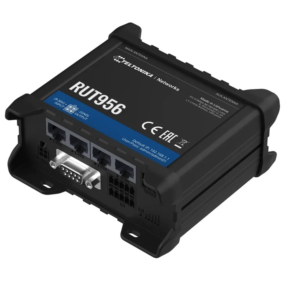 RUT956 4G/LTE CAT 4 INDUSTRIEL ROUTER
