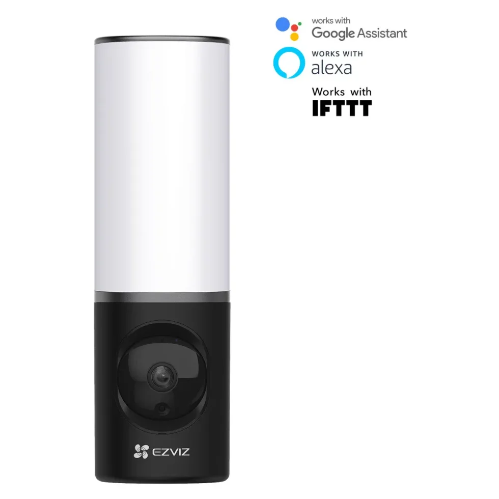 KAMERA/VÆGLAMPE 4MP, WI-FI, SIRENE, IP65