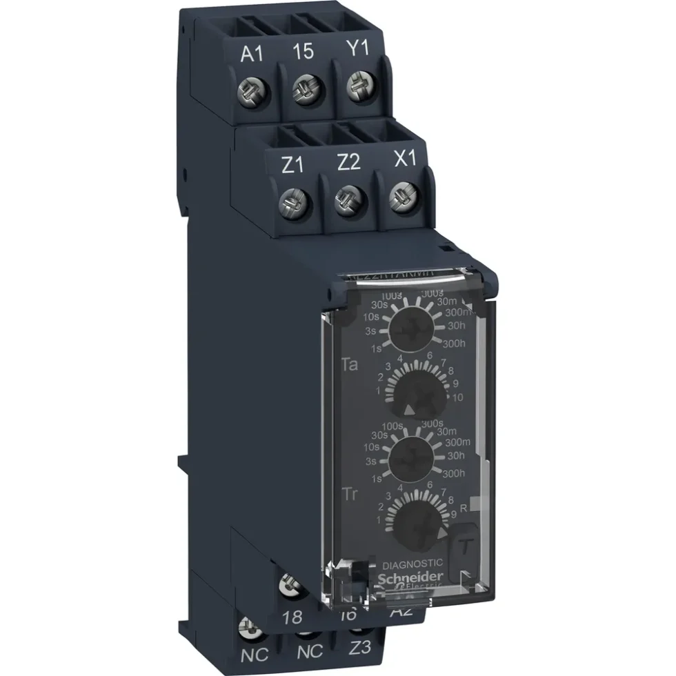 TIMER ASYMMETRISK 1C/O 24-240V