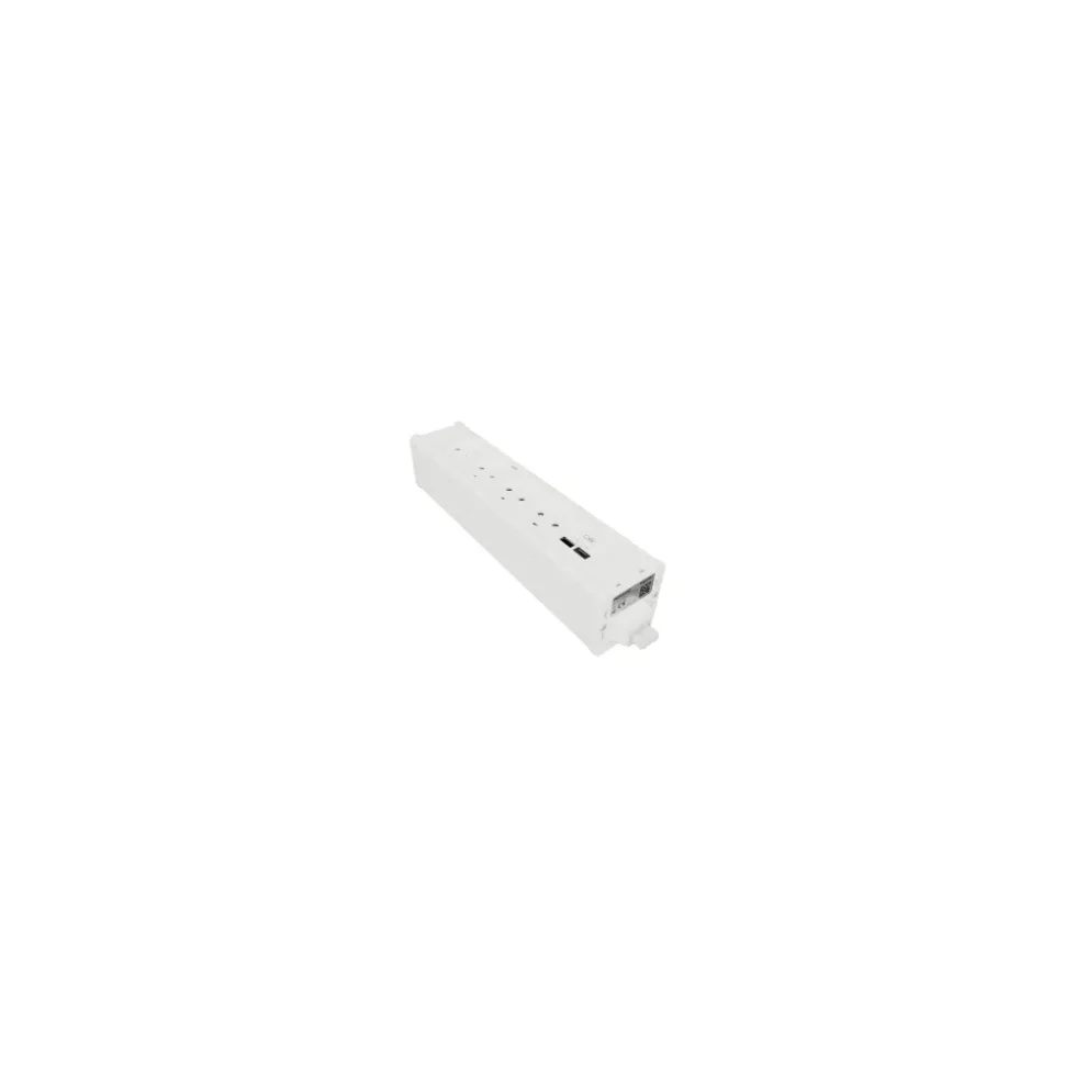 MØBELBOKS 2W/2R DK SO+USBA/C - WHITE