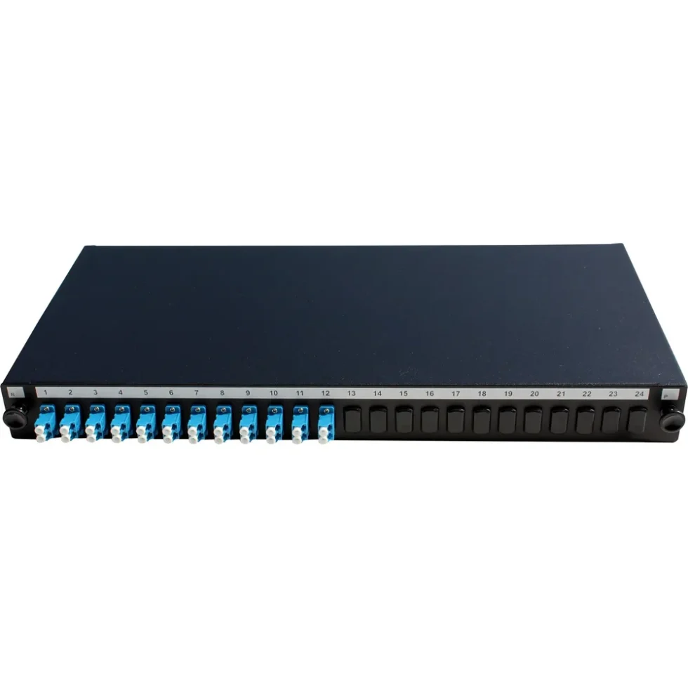 FIBERPANEL 1HE M/12X LC DX SM ADAPTER