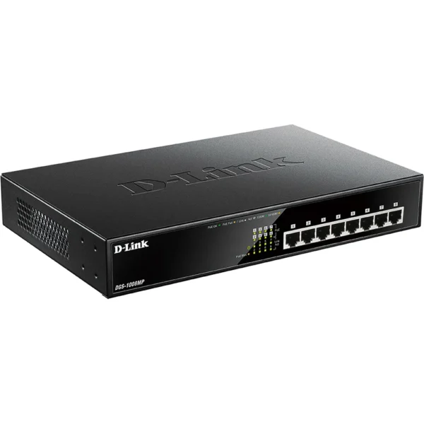 SWITCH 8X GIGABIT POE+ DGS-1008MP