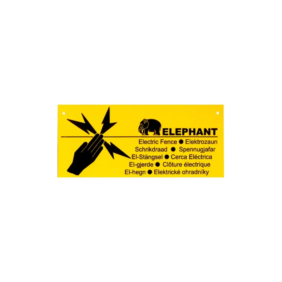 ADVARSELSSKILT ELEFANT