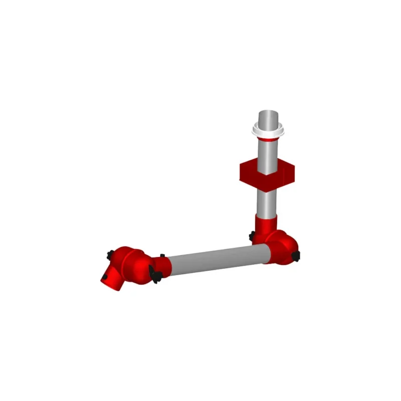 SUGEARM SYSTEM 50 LM/VM 630MM 2-LED SORT