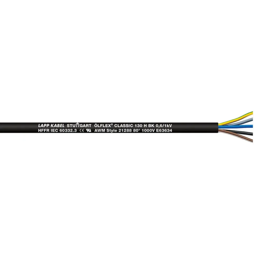 ÖLFLEX CLASSIC 130H BK 0,6/1 kV 5G1 T500