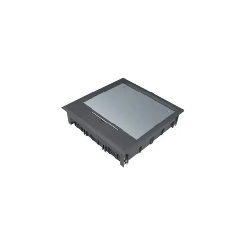 KOMPLET GULVBOKS 244X244MM 12MM LÅG SORT