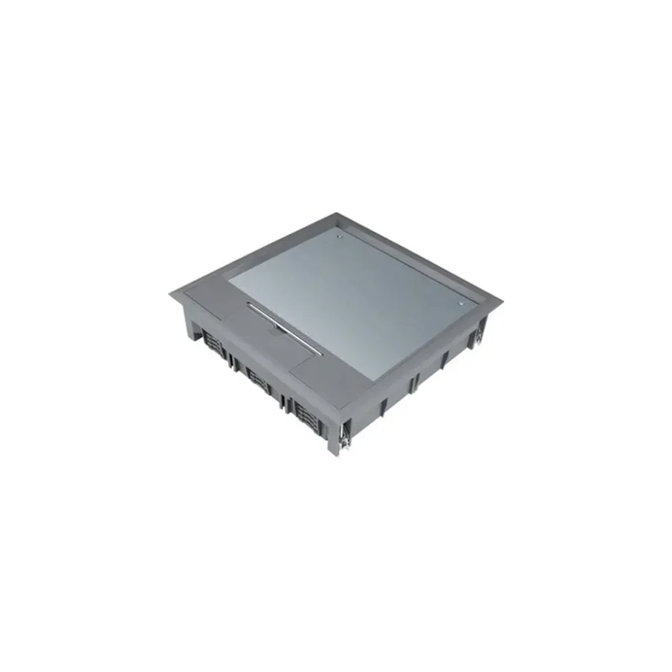 KOMPLET GULVBOKS 244X244MM 5MM LÅG GRÅ