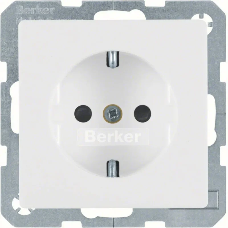 STIKKONTAKT SCHUKO Q.1/Q.3 BLANK HVID