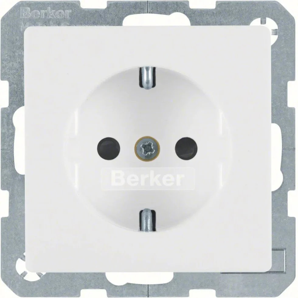 STIKKONTAKT SCHUKO Q.1/Q.3 BLANK HVID
