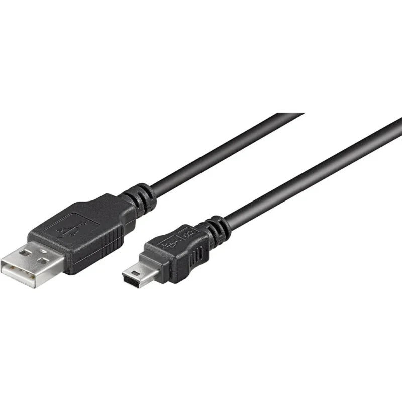 USB KABEL, USB-A TIL MINI USB B, 1,8M