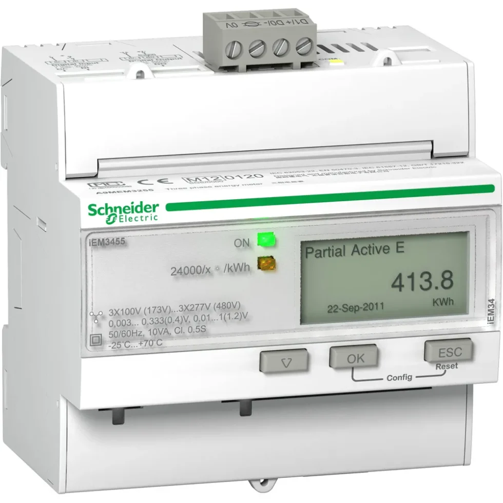 kWh-måler 3P+N 400V ROGOWSKI MODBUS