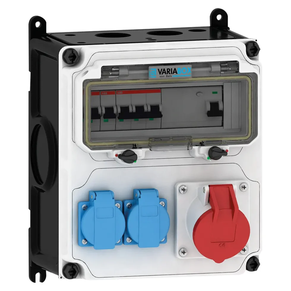 Variabox M tavle med CEE 16A - Schuko