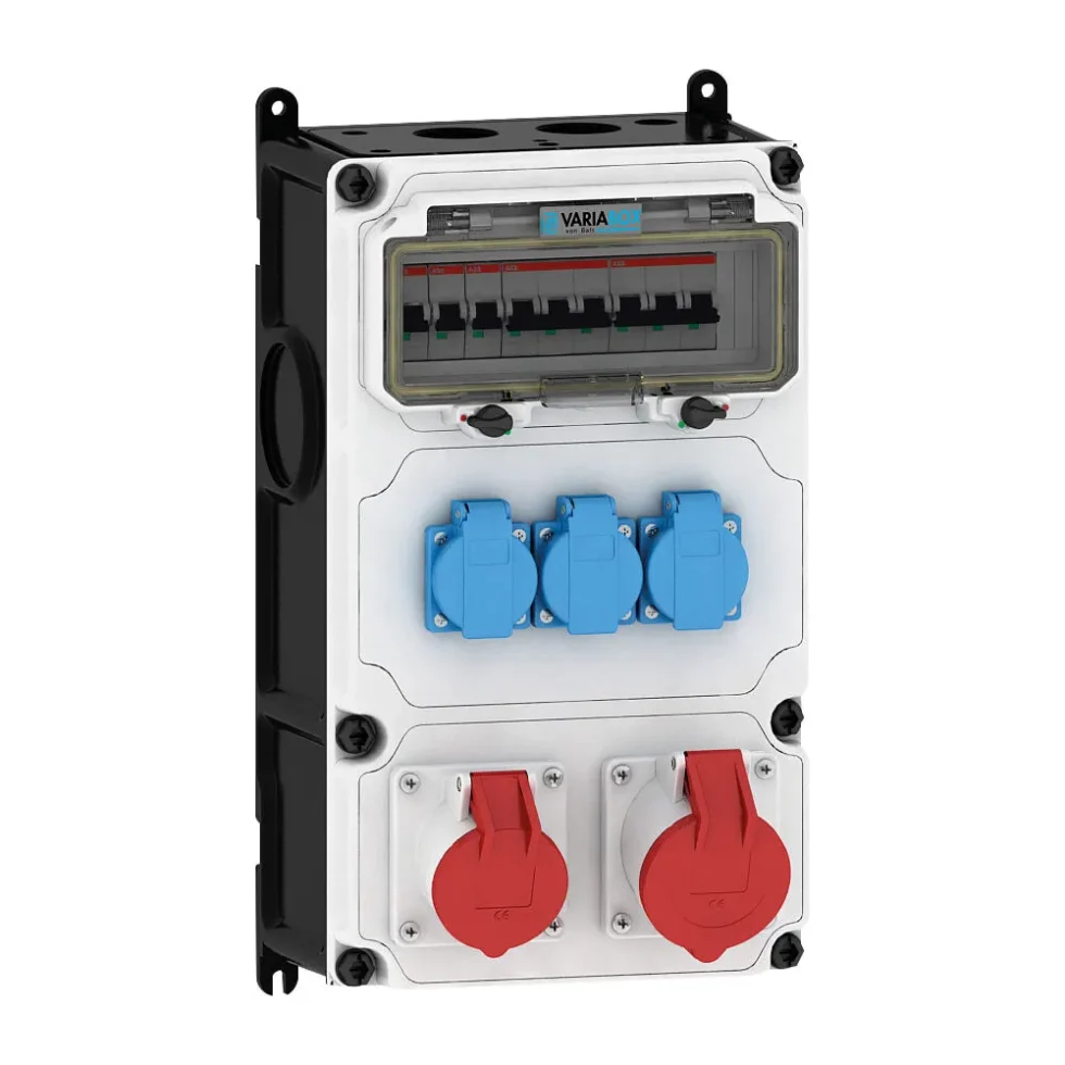 Variabox L tavle med CEE 16/32A - Schuko