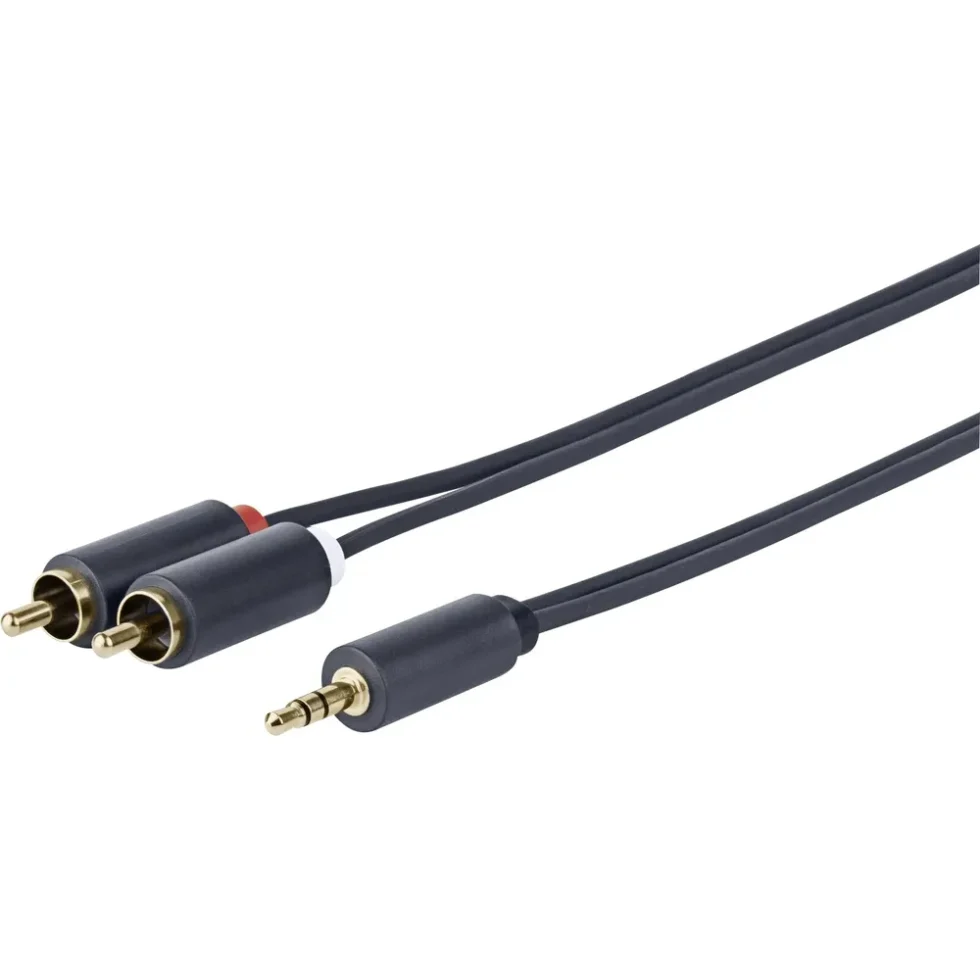 AUDIOKABEL 3,5MM MINIJACK - RCA H-H 1M