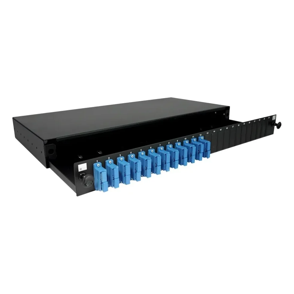 FIBERPANEL 1HE M/12X SC DX SM ADAPTER