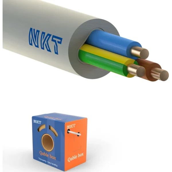 KABEL 3G1,5 NOIKLX90 LGRÅ QB75 ECA