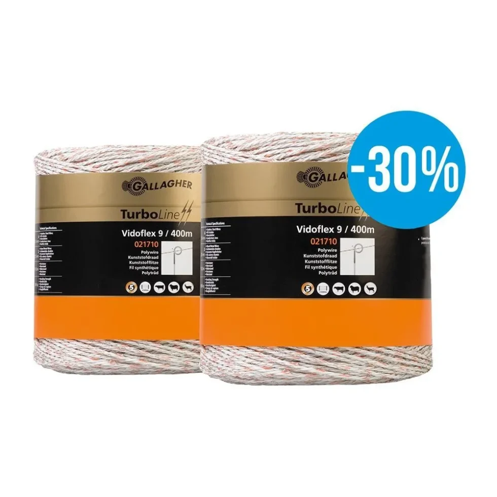DUOPACK VIDOFLEX 9 TURBOLINE HVID 2X400M