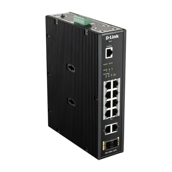 INDUSTRI SWITCH 12X GB POE DIS-200G-12PS