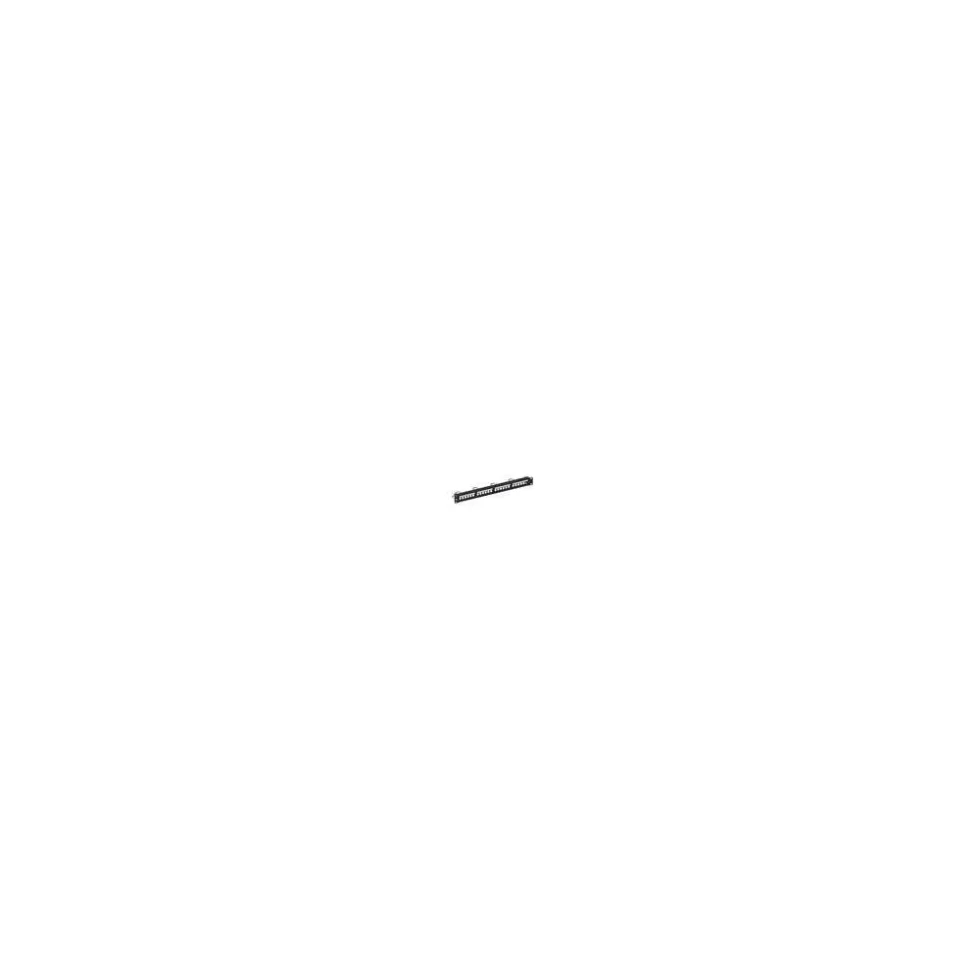 PATCHPANEL 24 PORT STP, 1HE, SORT