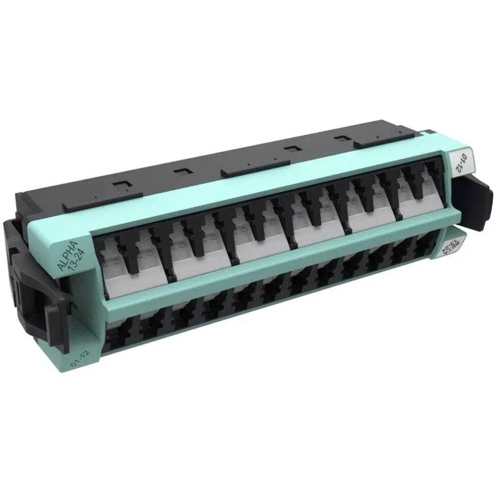 360 ADAPTER MODUL OM4 12X LC DX, AQUA