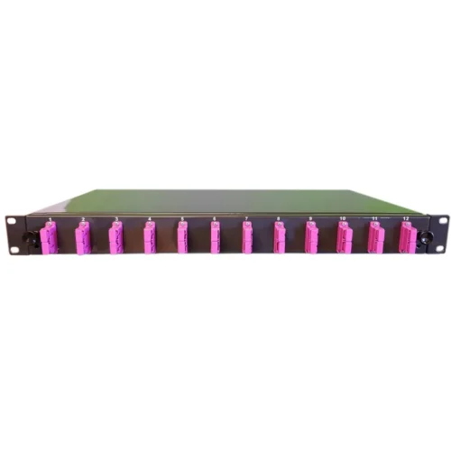 FIBERPANEL 1HE MED 12X SC/DX OM4 KOMPLET