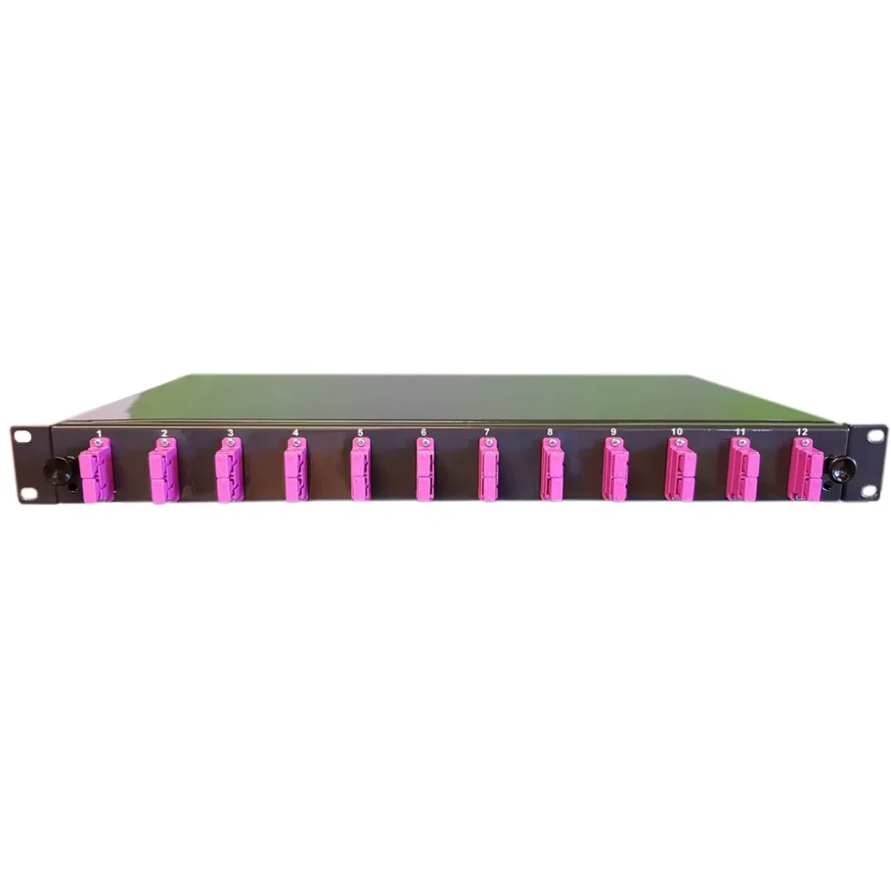 FIBERPANEL 1HE MED 12X SC/DX OM4 KOMPLET