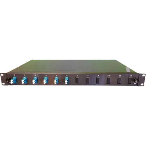 FIBERPANEL 1HE MED 6X LC/DX OS2 KOMPLET