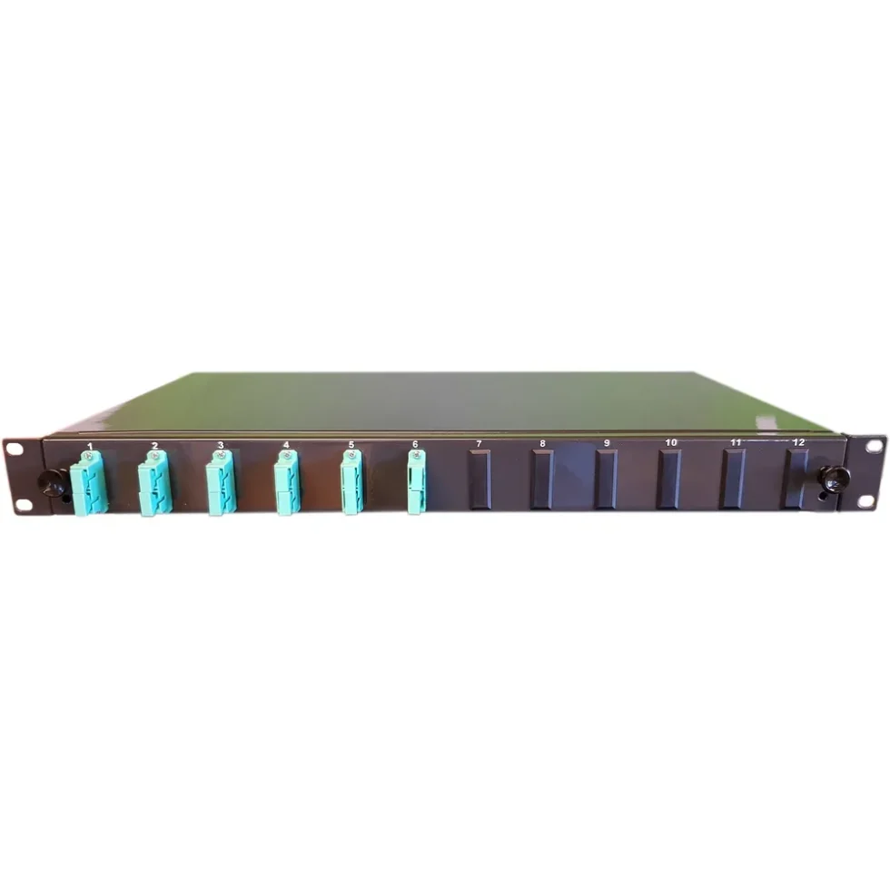 FIBERPANEL 1HE MED 6X SC/DX OM3 KOMPLET