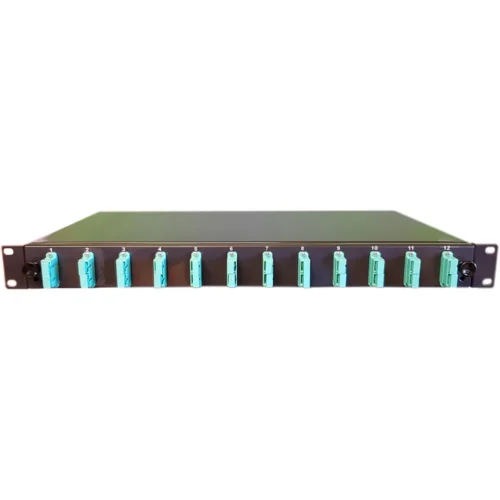 FIBERPANEL 1HE MED 12X SC/DX OM3 KOMPLET