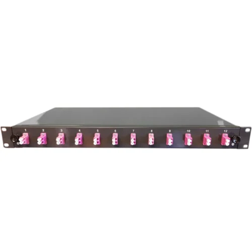 FIBERPANEL 1HE MED 12X LC/DX OM4 KOMPLET