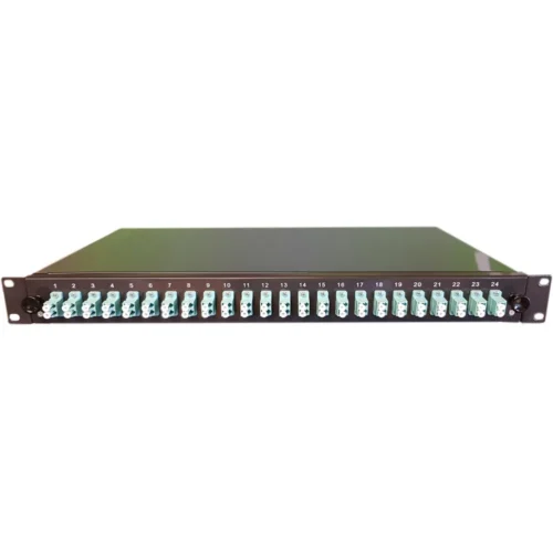 FIBERPANEL 1HE MED 24X LC/DX OM3 KOMPLET