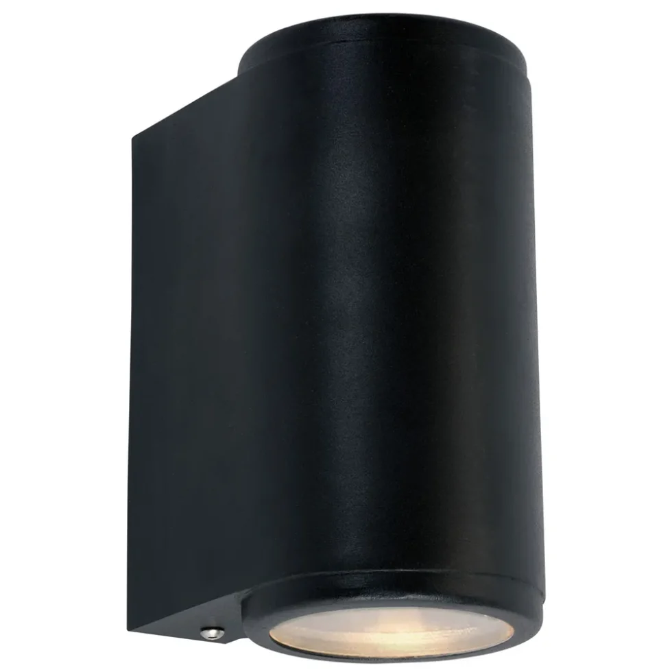 VÆGLAMPE MANDAL SORT LED 2X3,9W 3K