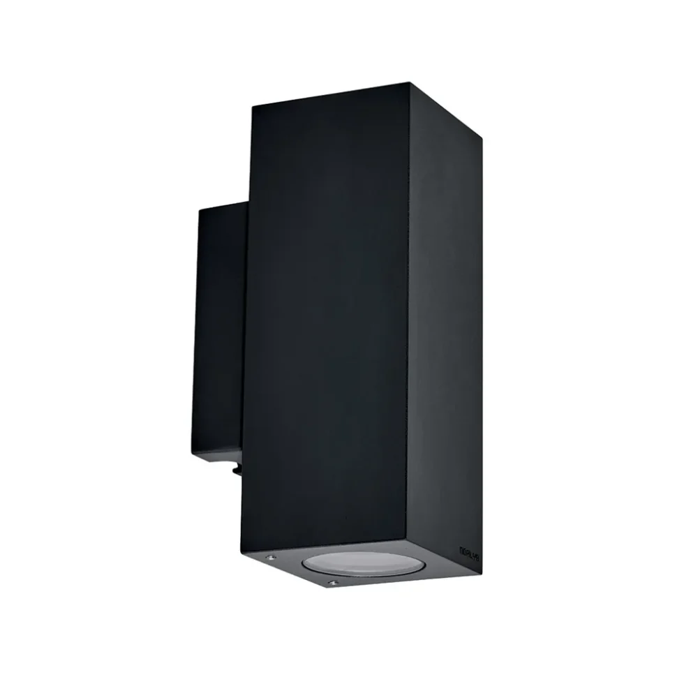 VÆGLAMPE SANDVIK SORT LED 2X3,9W 3K