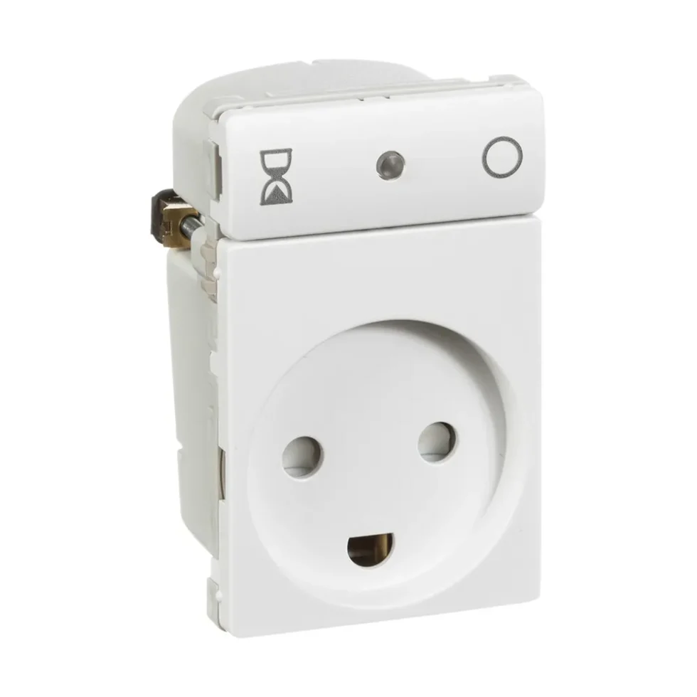 FUGA TIMER SOCKET OUTLET 10A WHITE