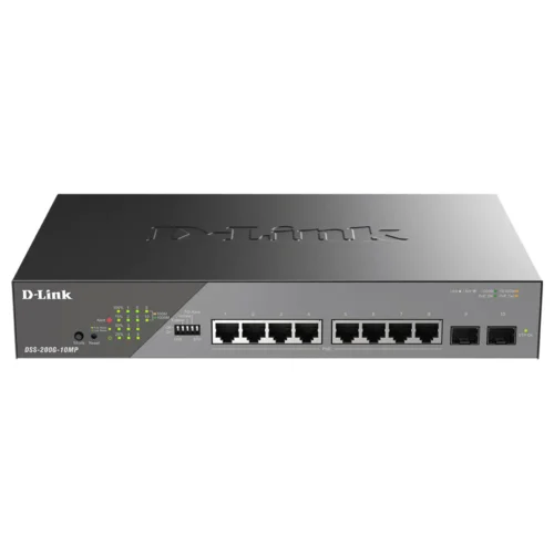SWITCH 8X GIGABIT POE+, 2X 1G SFP