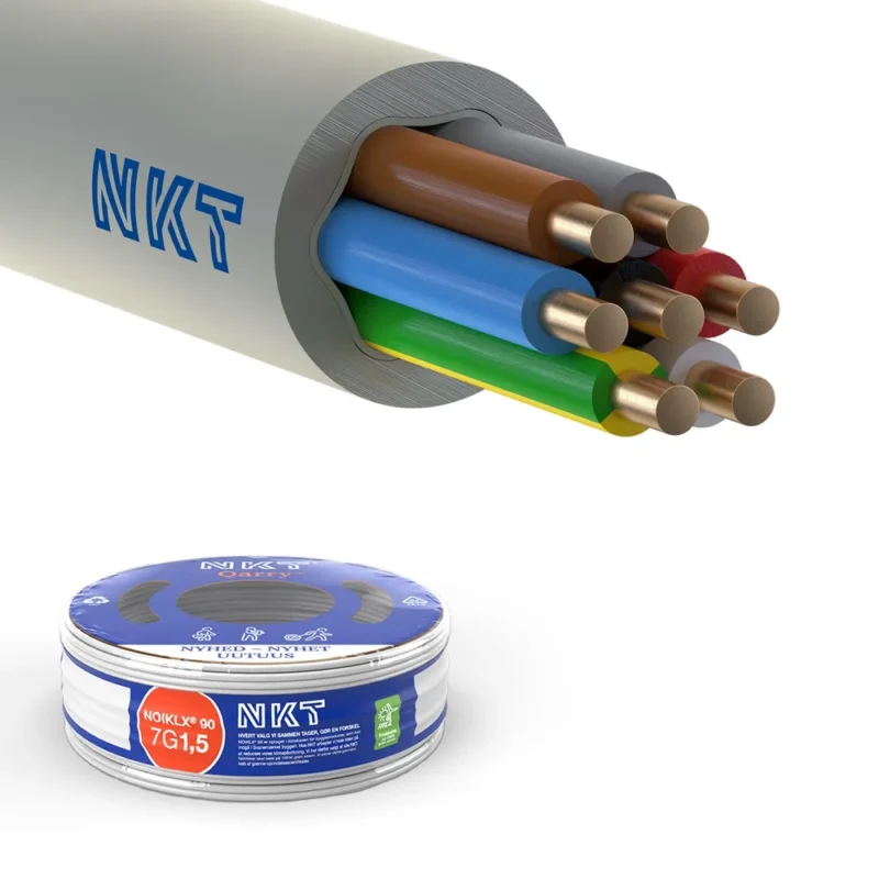 KABEL 7G1,5 NOIKLX90 LGRÅ RG 50 ECA