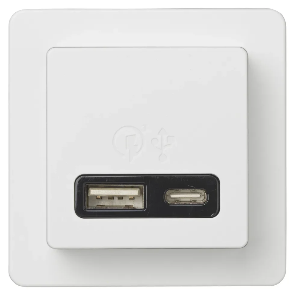 FUGA USB A+C HURTIGLADER 3,4A HV