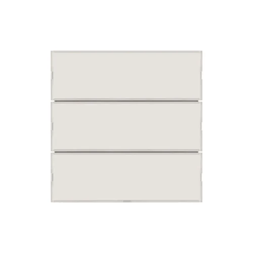 KNX tryk 3 tang komfort 2 - S./B. hvid