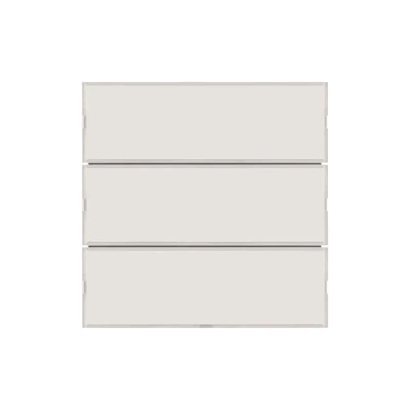 KNX tryk 3 tang komfort 2 - S./B. hvid
