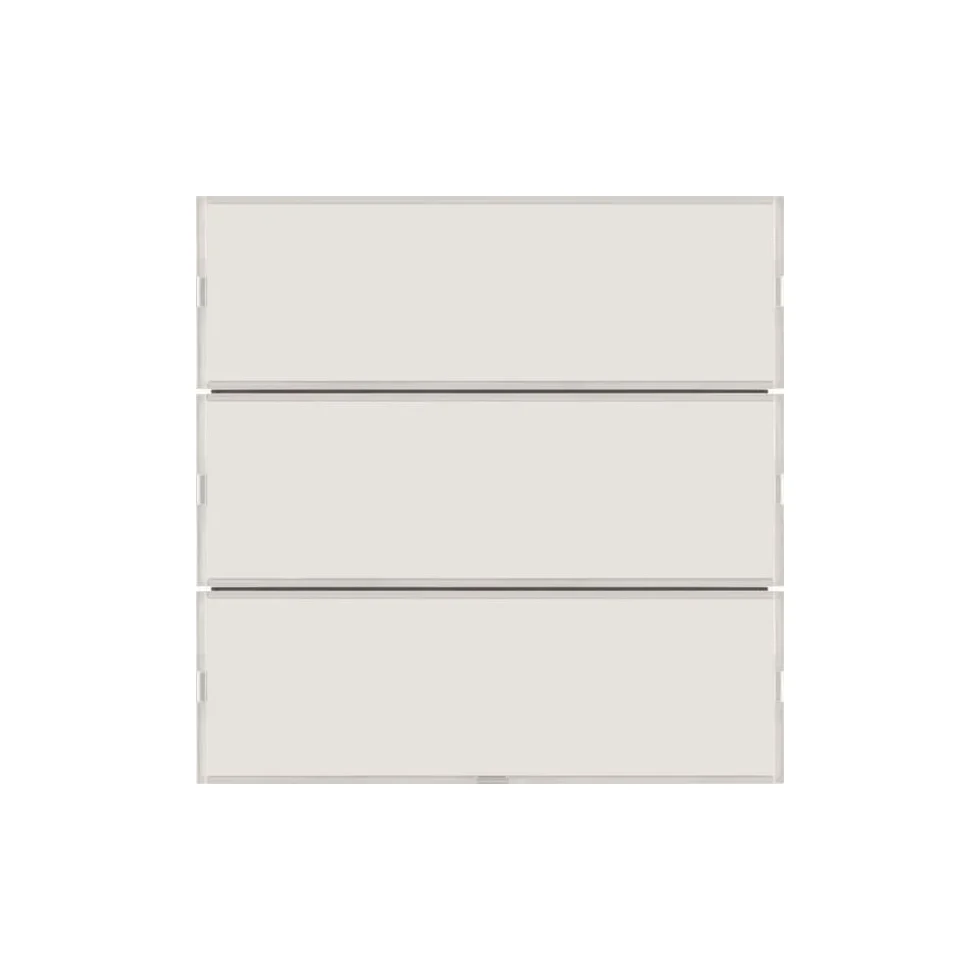 KNX tryk 3 tang komfort 2 - S./B. hvid