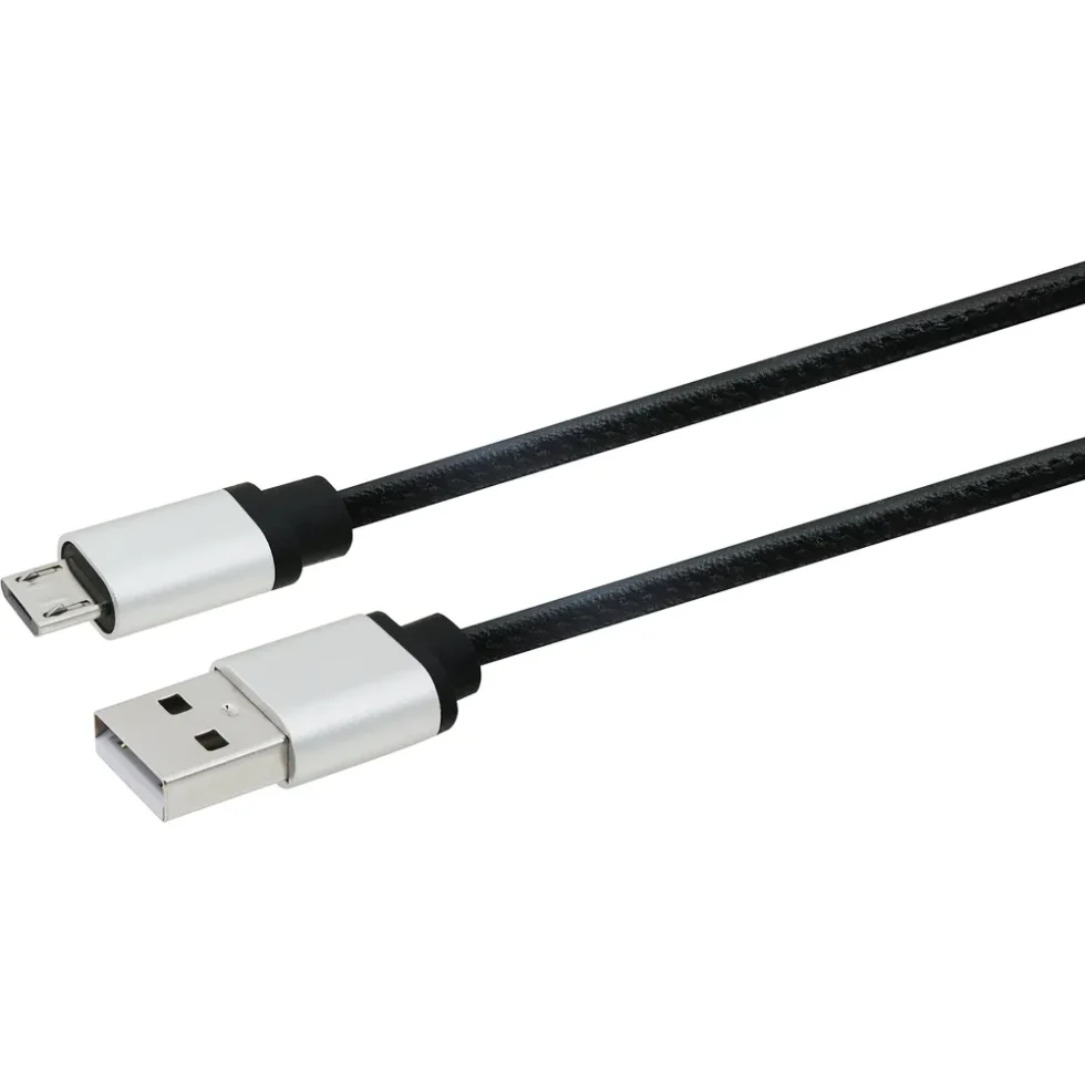 USB-A - MICROUSB KABEL 1M SORT