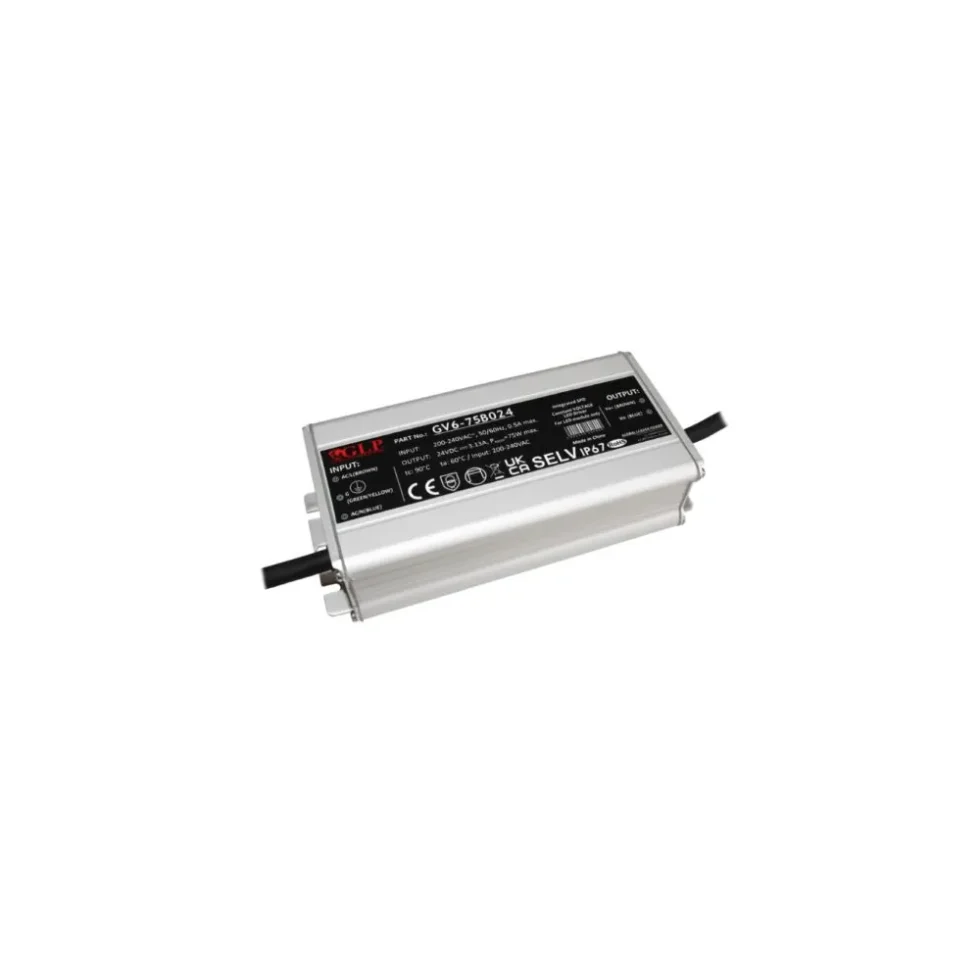 LED DRIVER CV 12V, 75W, IP67