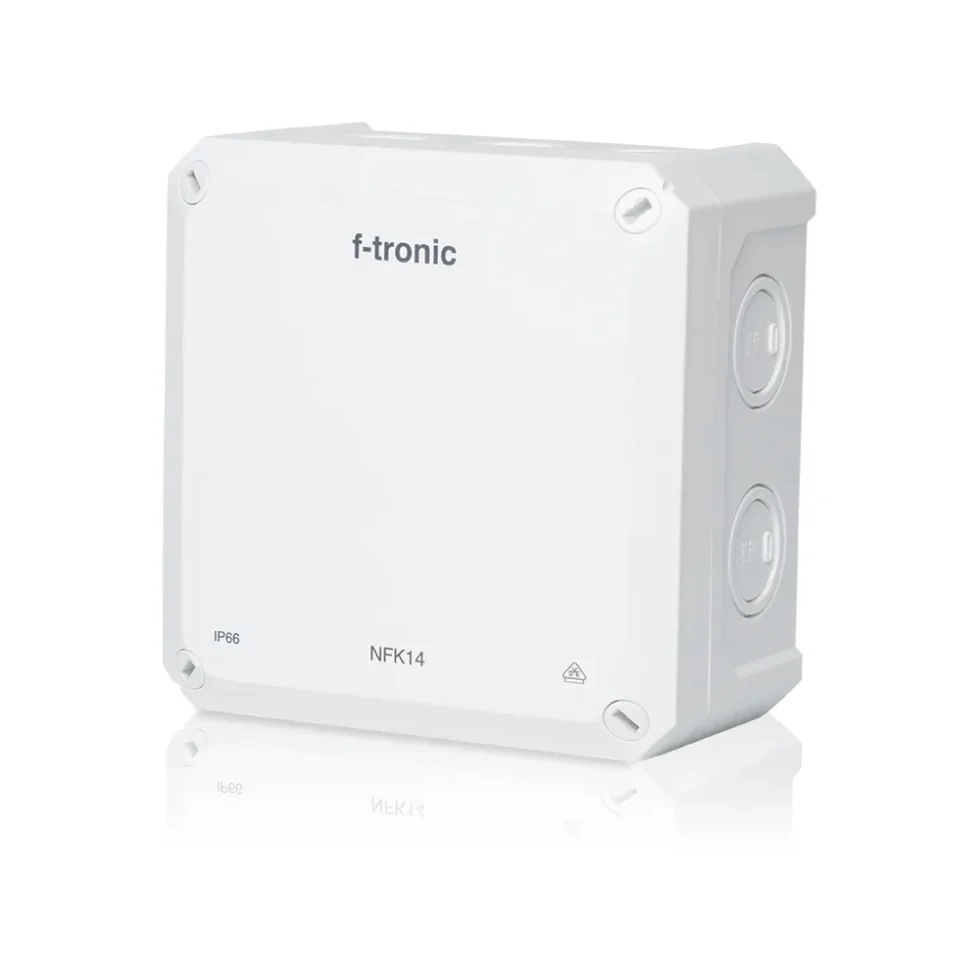FORGRENINGSDÅSE 140X140X81MM IP66 HVID