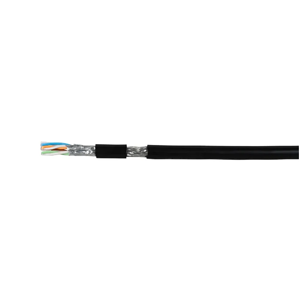 KABEL KAT7 S/FTP UDENDØRS 500M PE SORT