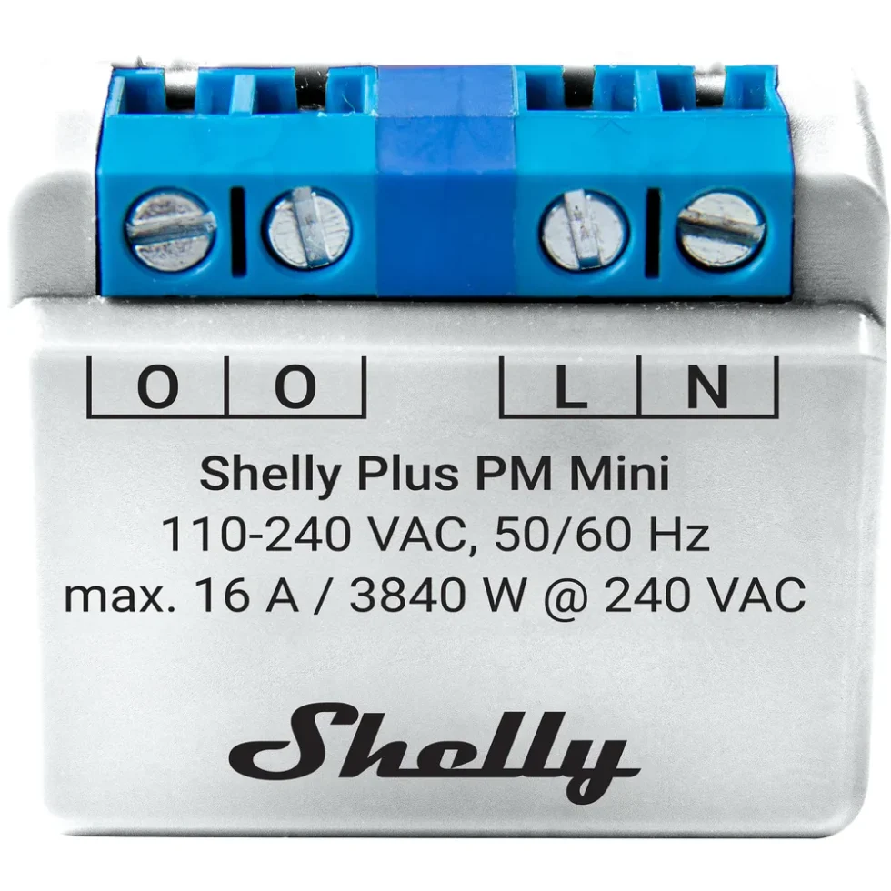 SHELLY PLUS PM MINI - WIFI EFFEKTMÅLER