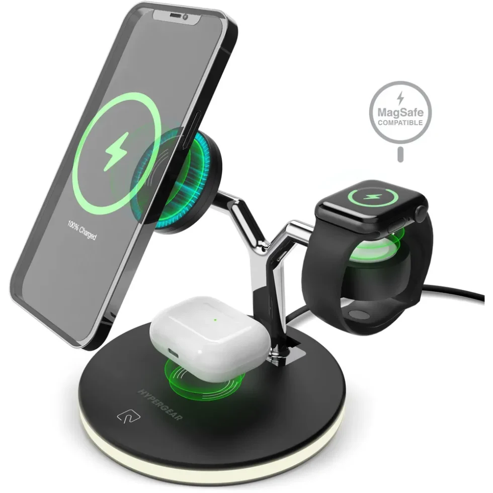 MAXCHARGE 3-IN-1 WIRELESS CHARGING STAND