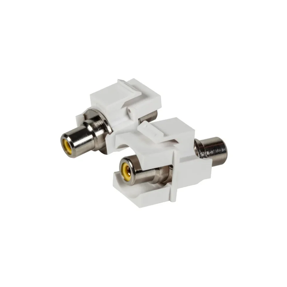 KEYSTONE ADAPTER GUL PHONO, HVID