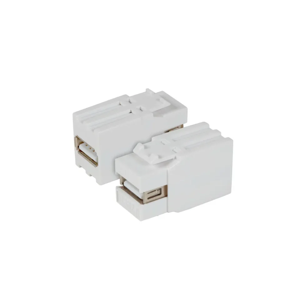 KEYSTONE ADAPTER USB2.0, A-A, HVID