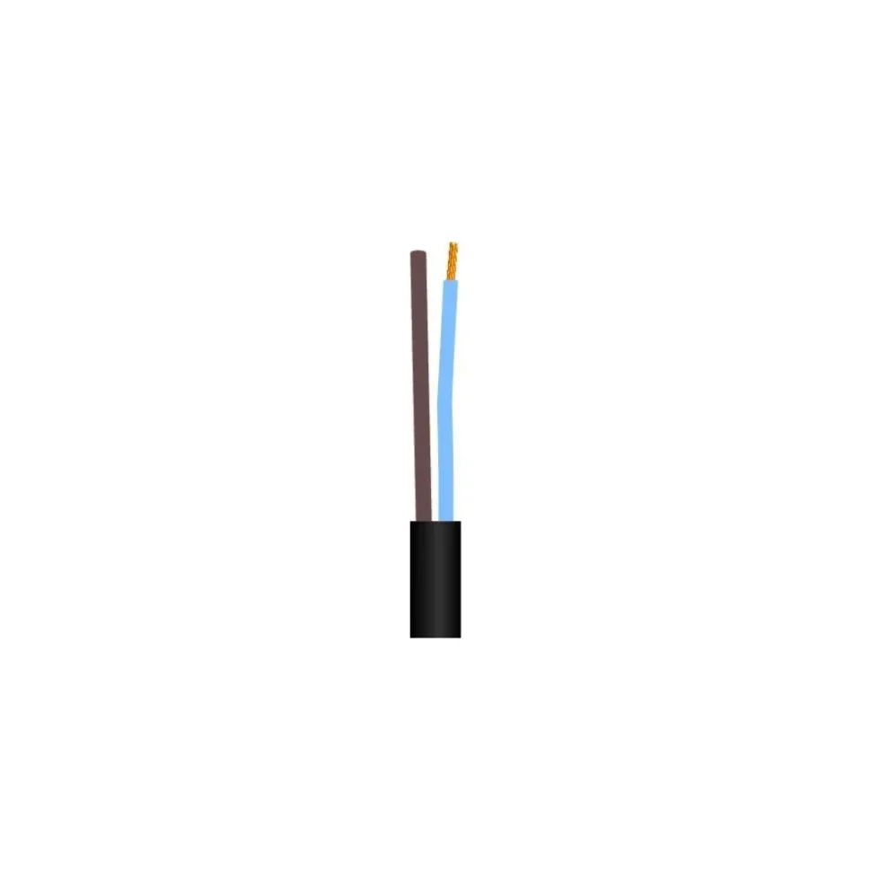 LEDNING 2X0,75 H03VVH2-F SORT RG100